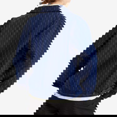 Vetrovka adidas Originals Women's Pinstripe Jacket, Size Large Modrá | JJ3477, 3