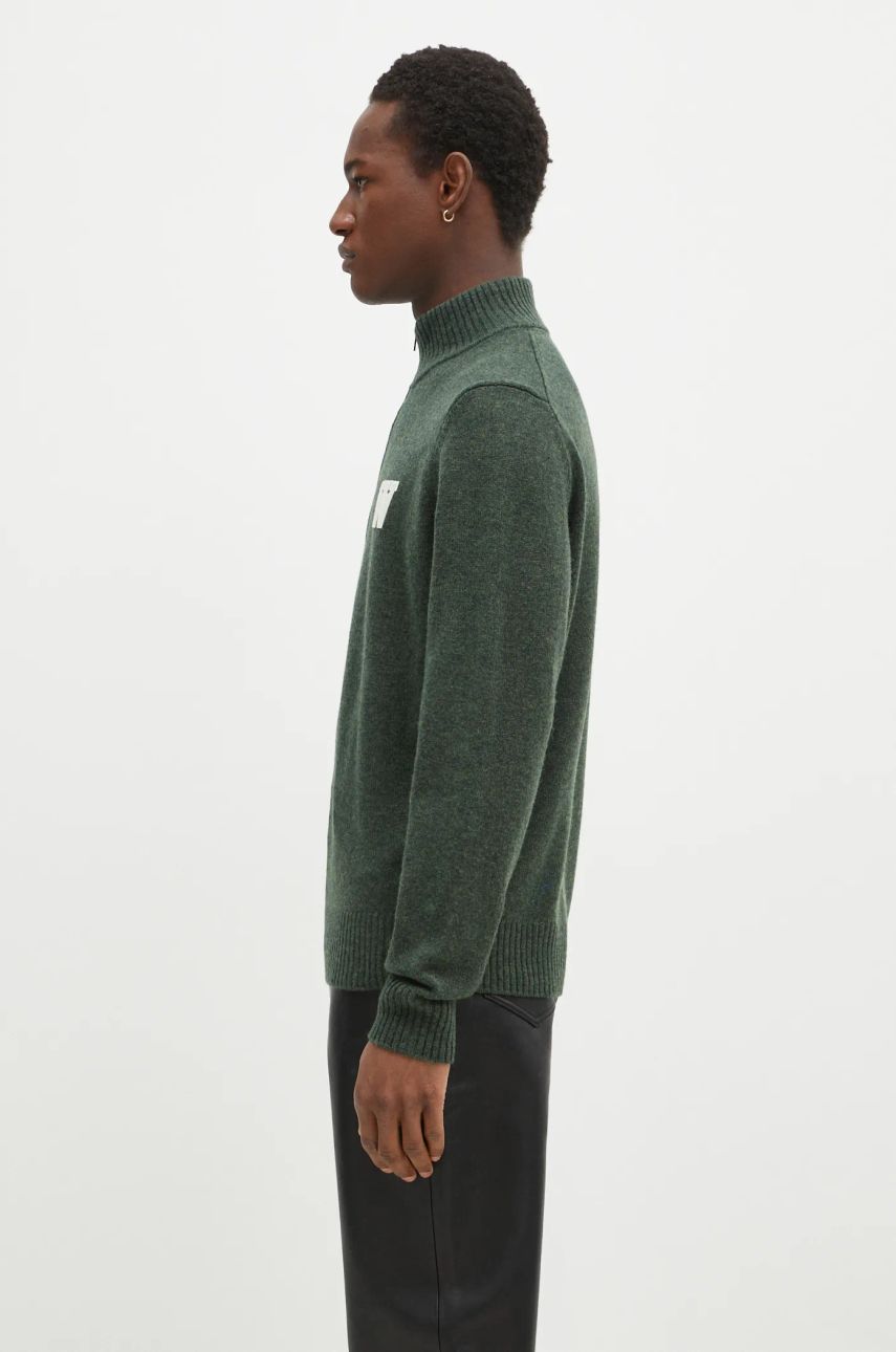 Sveter WOOD WOOD Wood Wood Blu AA CS Halfzip Lightweight Sweater Zelené | 10325502.4159, 1
