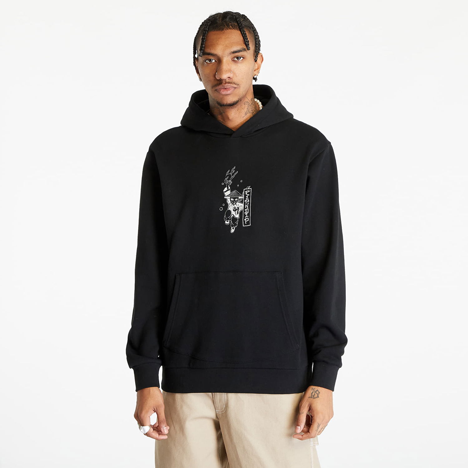 Mikina RIPNDIP Ryu Embroidered Hoodie Čierna | RND10204, 0