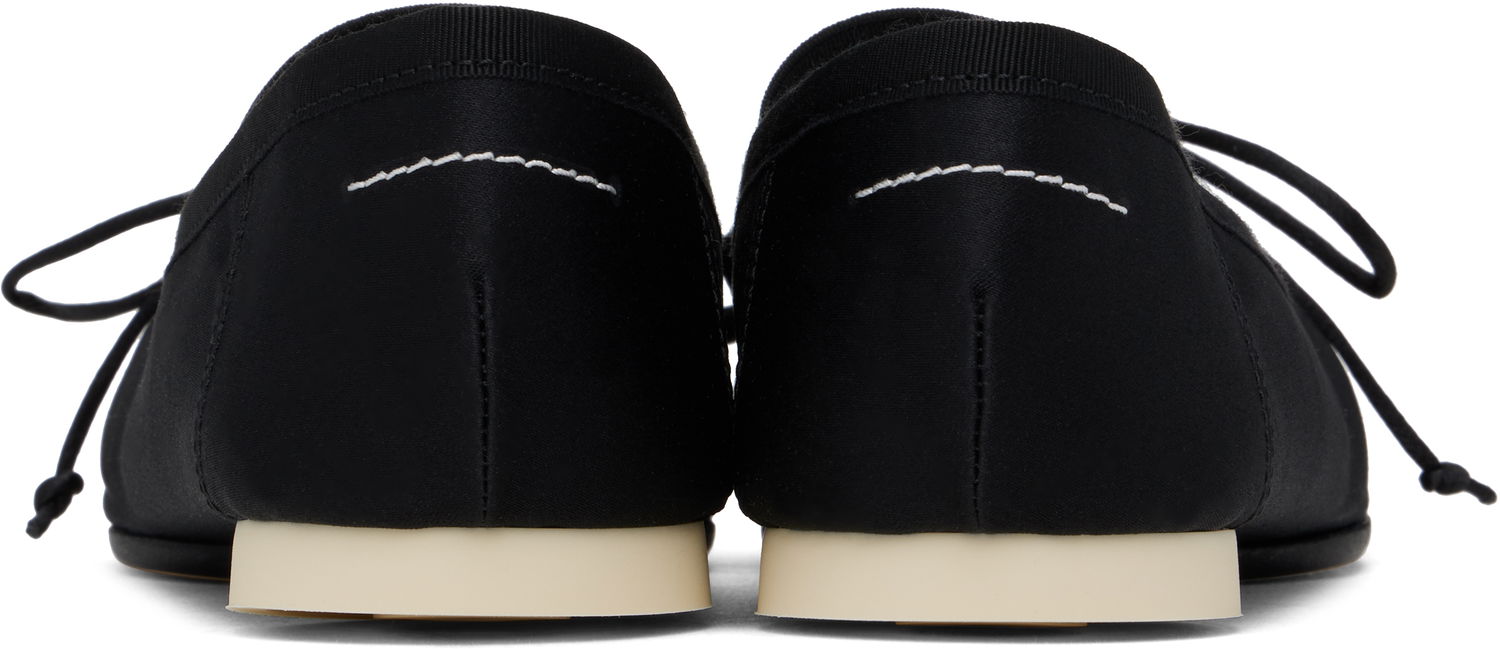 Tenisky a topánky Maison Margiela MM6 Maison Margiela Satin Pointe Logo Ballerina Flats Čierna | S59WZ0100 P5560, 1