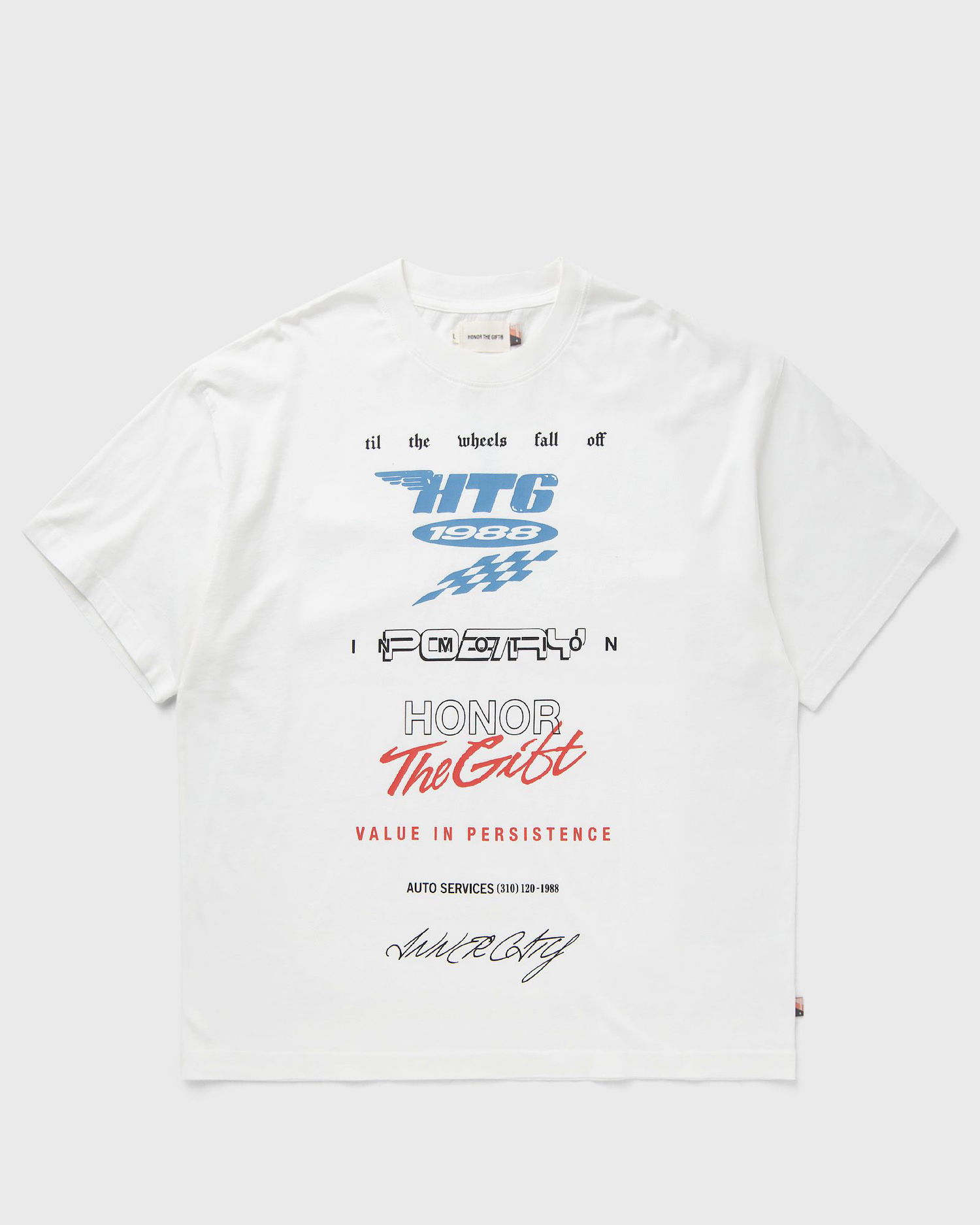 Tričko Honor The Gift Persistence Race Graphic T-Shirt Biela | HTG250190-WHITE, 1