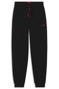 Cotton-blend Tracksuit Bottoms with Embellished Drawstring and Leg Detail