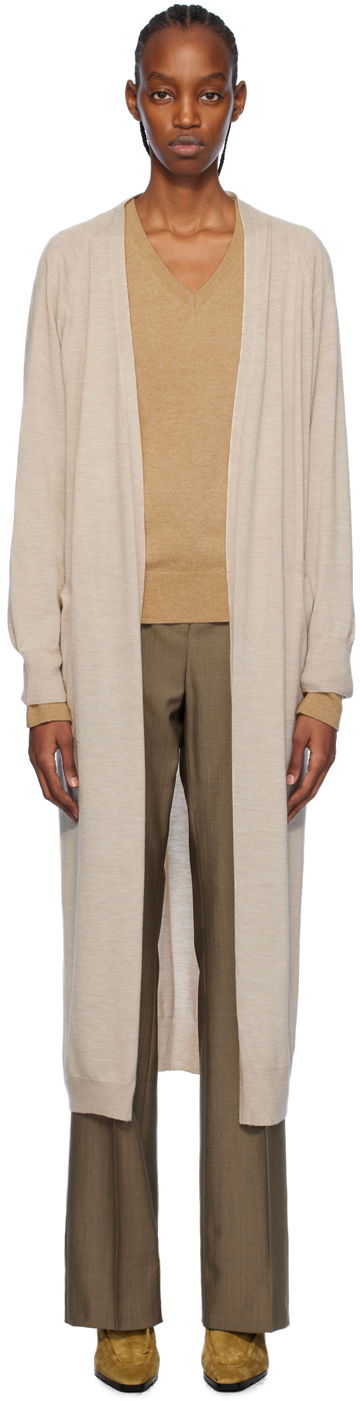Sveter Max Mara Max Mara Katanga Longline Cardigan Béžová | 2411341071600, 0