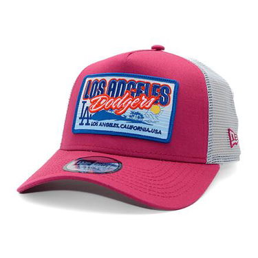 Šiltovka New Era LA Dodgers MLB Patch 9FORTY Trucker Cap One Size (56-59 cm) Ružová | 60595249, 0