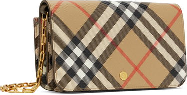 Taška cez rameno Burberry Burberry Chain Strap Wallet Béžová | 8095123, 1