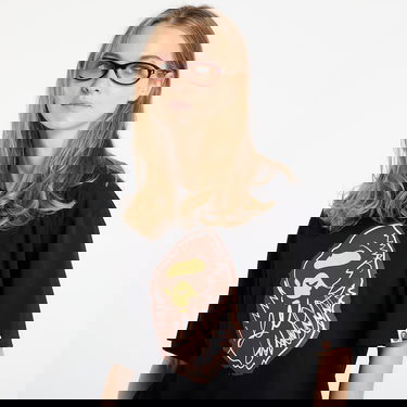 Tričko BAPE BAPE® x FOOTSHOP - Scribble Ape Tee UNISEX Black Čierna | 001TEL721324MBLK, 3