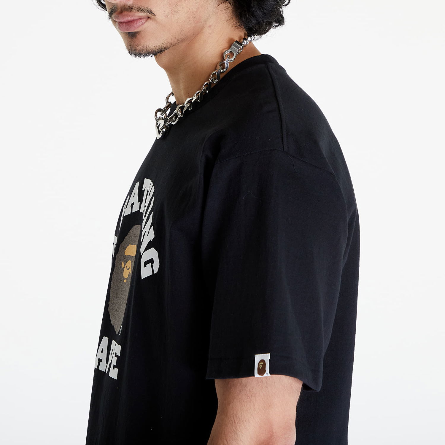Tričko BAPE College Tee Čierna | 001TEK301001M BLK, 1