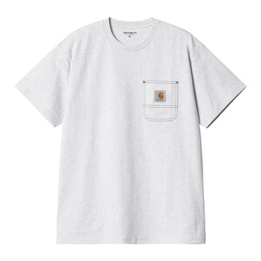 Tričko Carhartt WIP S/S Work Pocket T-shirt Ash Heather / Black Biela | A212010_00O_XX, 2