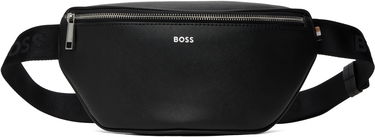 Ľadvinka BOSS Saffiano Leather Belt Bag Čierna | 50485597, 0