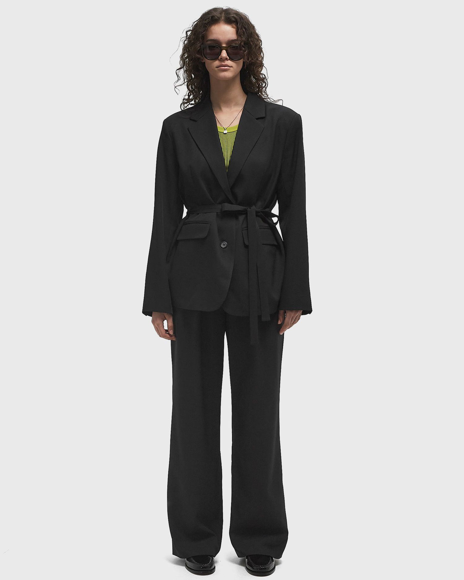 Nohavice ØLÅF Tailored Casual Trousers, Size: L Čierna | W200407-BLACK, 1
