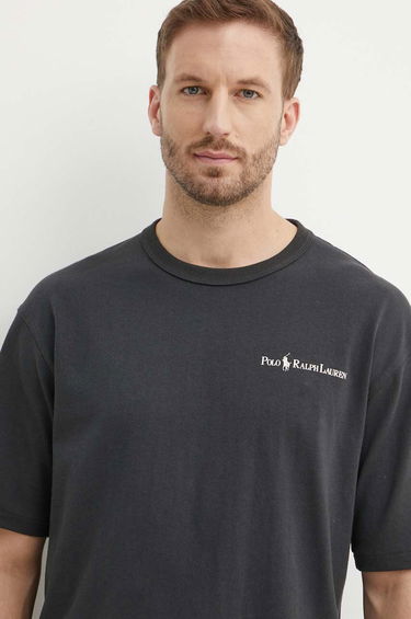 Tričko Polo by Ralph Lauren T-Shirt with Small Logo Print Čierna | 710950133, 0