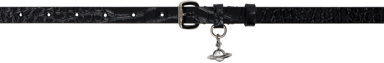 Opasok Vivienne Westwood Vivienne Westwood Mini Alex Charm Belt Čierna | 8201007IW-L0098-, 0