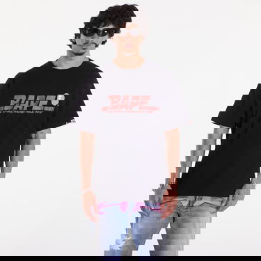 Tričko BAPE A BATHING APE Bape Sports Logo Tee Čierna | 001TEK301035MBLK, 0