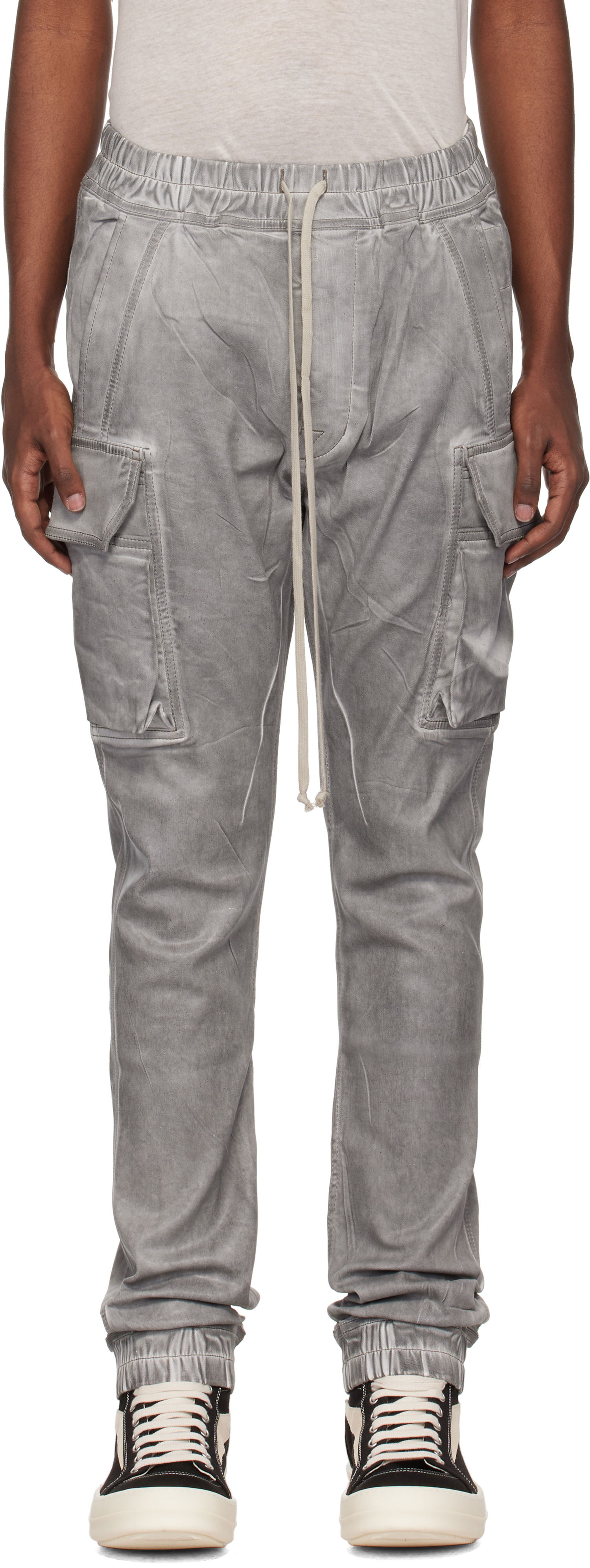 Džínsy Rick Owens Porterville Mastodon Cut Jeans Šedá | DU02D2386 HSCF, 0