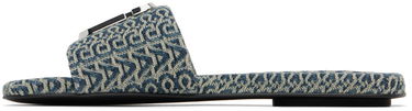 Šortky Marc Jacobs Marc Jacobs 'The J Marc Washed Monogram Denim' Slides Modrá | 2P3FSA006F04, 2