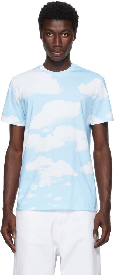 Tričko Moschino Moschino Archive Clouds T-Shirt Modrá | 252ZZ071552411888, 0
