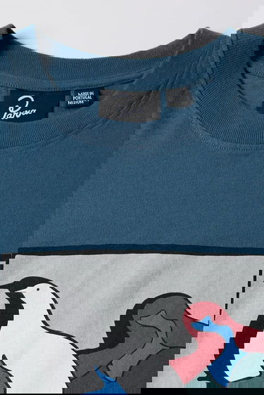 Tričko By Parra Chicken Heads Graphic T-Shirt Modrá | 53300, 3