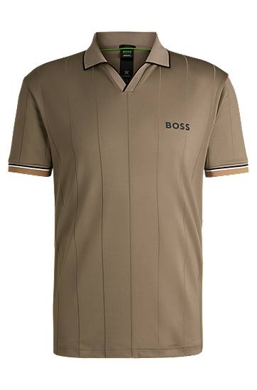 Polo tričko BOSS Four-Way Stretch Active Polo Shirt Zelené | 50530768, 0