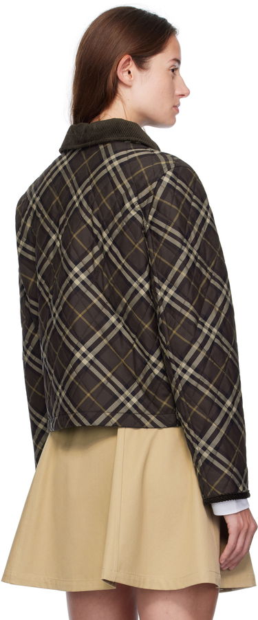 Bunda Burberry Burberry Oldham Plaid Quilted Jacket Hnedá | 8115975, 2