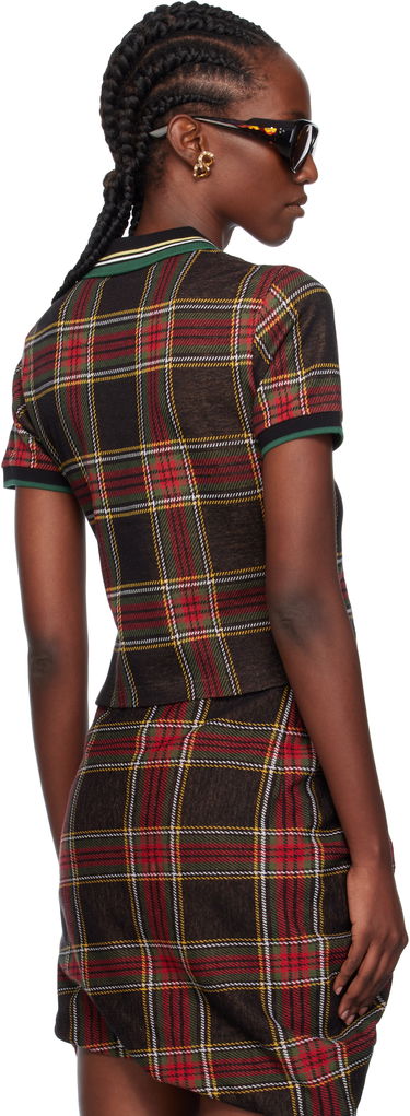 Polo tričko Vivienne Westwood Vivienne Westwood Classic Cropped Plaid Polo Rôznofarebný | 1H010003-J009T-, 2