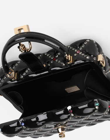 Kabelka Dolce & Gabbana Dolce & Gabbana Dolce Box Bag With Rhinestones Čierna | BB5970AY2298S574, 3