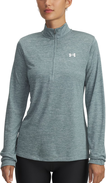 Mikina Under Armour Tech Long Sleeve Quarter Zip Top Twist Tyrkysová | 1384225-587, 0