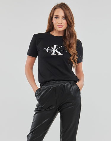 Tričko CALVIN KLEIN CORE MONOGRAM REGULAR TEE Čierna | J20J219142-BEH, 1