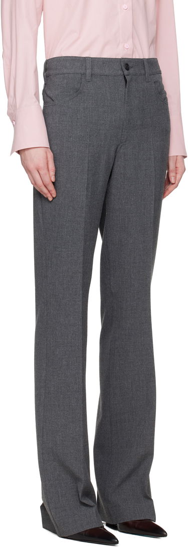 Nohavice The Attico Tailored Straight-Leg Trousers Šedá | 251WCP00273 PLL007AA, 1