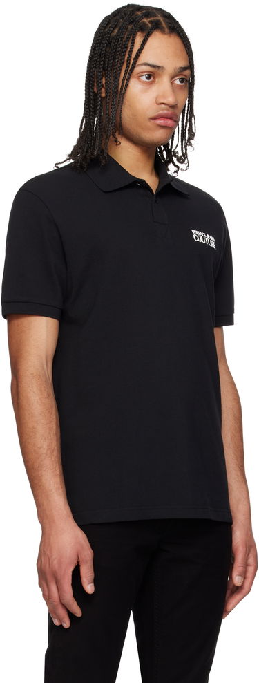 Polo tričko Versace Versace Jeans Couture Logo Polo Čierna | E78GAG623_EJ0003, 1