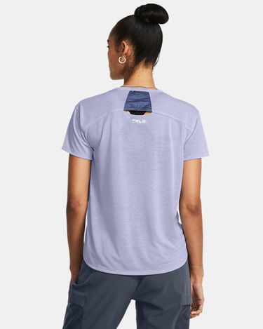 Tričko Under Armour Trail Running Short Sleeve Shirt Fialová | 1383361-539, 1