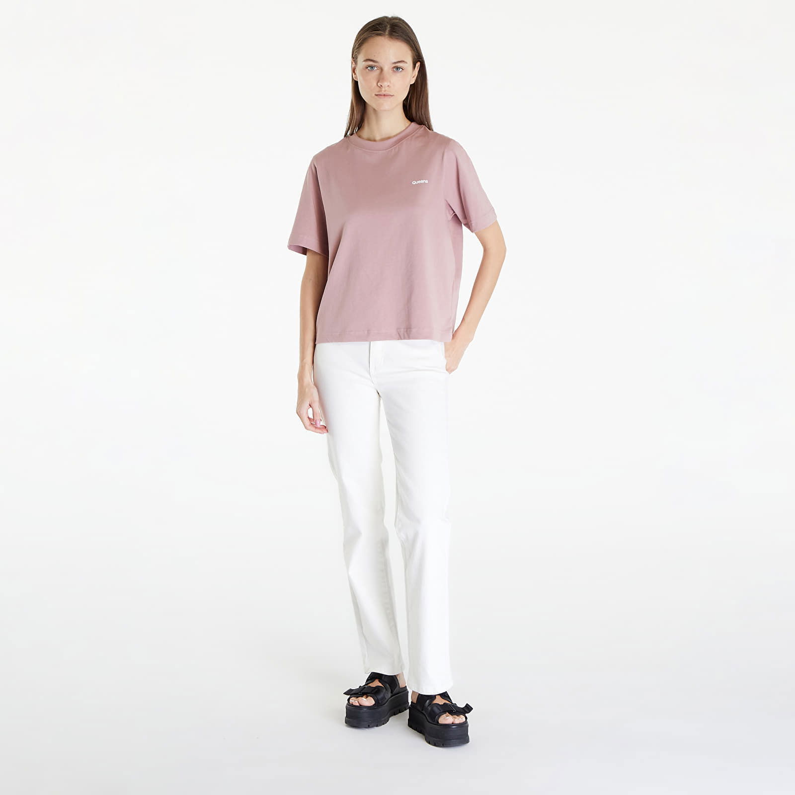 Essential T-Shirt With Contrast Print Pink