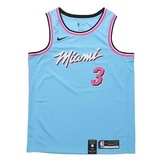 Dres Nike Miami Heat Dwyane Wade ViceWave City Edition Swingman Jersey Modrá | AV4650-425, 0