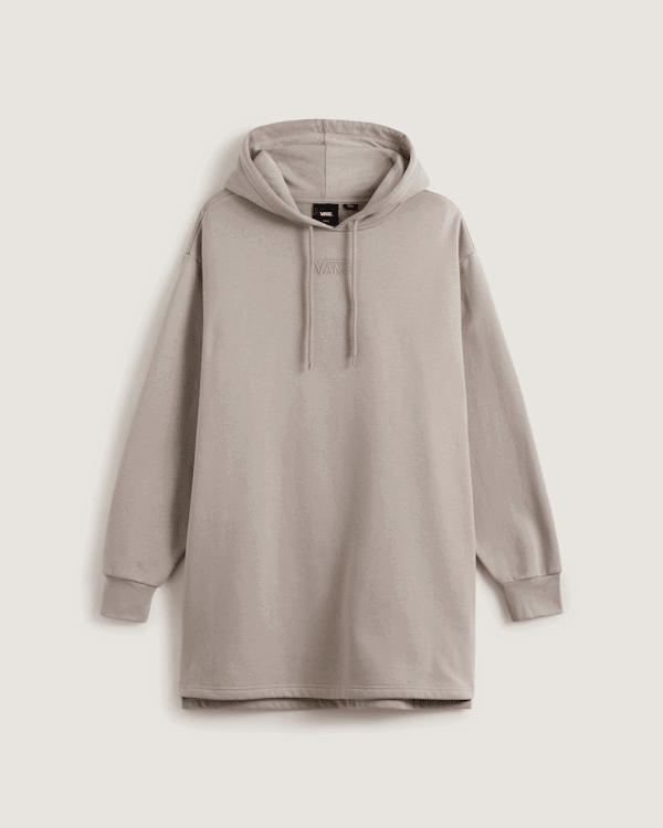 Šaty Vans Vans Fleece Hoodie Dress Šedá | VN000RD27D6