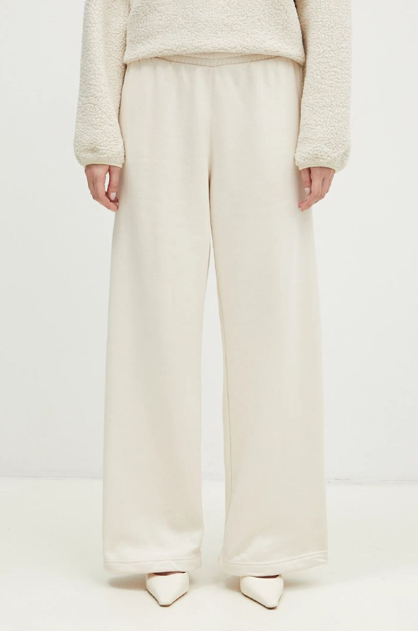 Tepláky adidas Originals Wide Leg Fleece Pants Biela | JN3027, 0