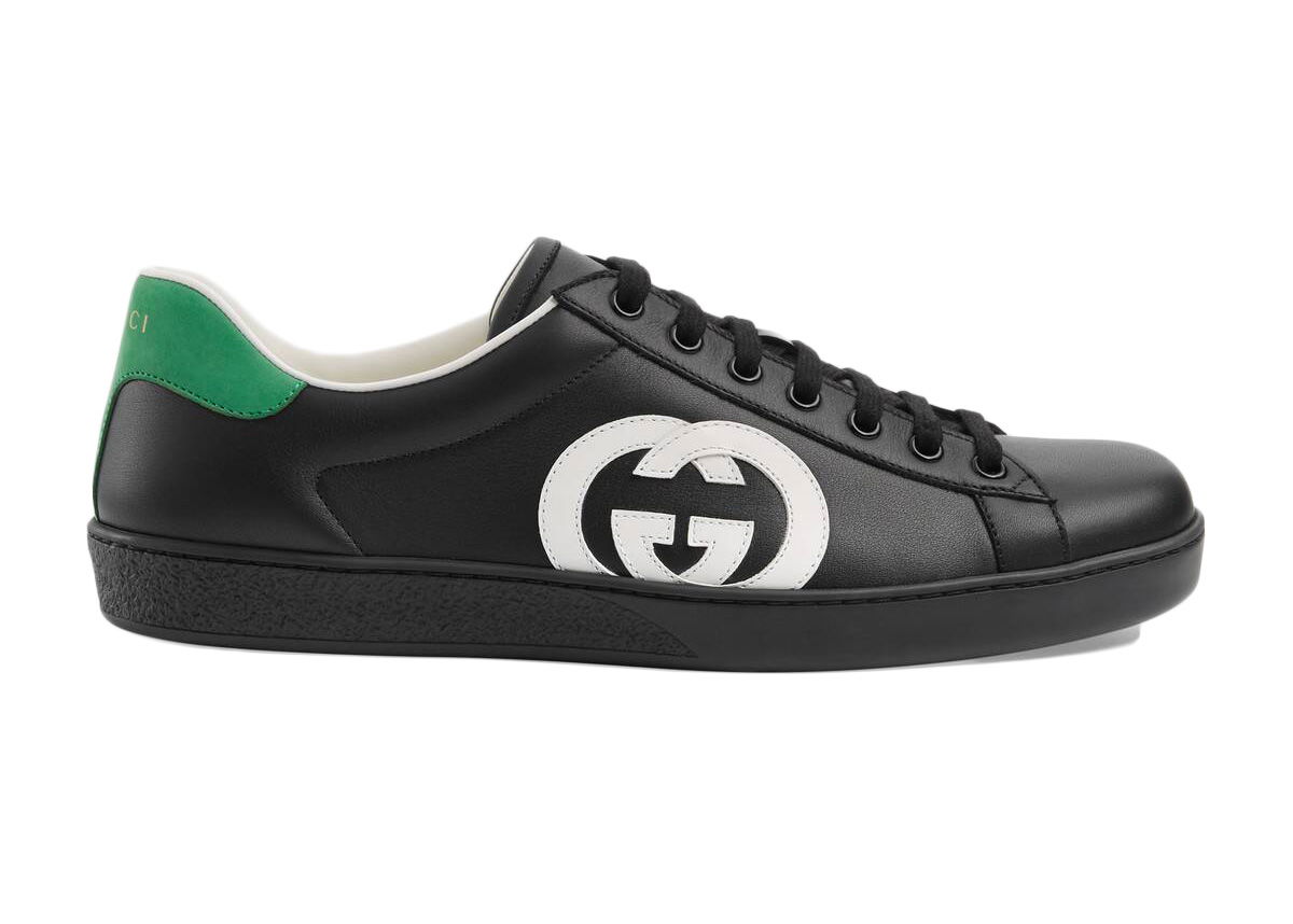 Tenisky a topánky Gucci Ace Interlocking GG 'Black' Čierna | 625783 1XG70 1103, 0