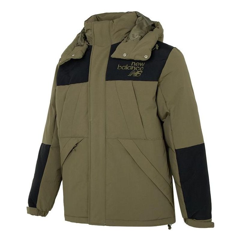 Parka New Balance Hooded Down Jacket Zelené | AMJ24377-DMO