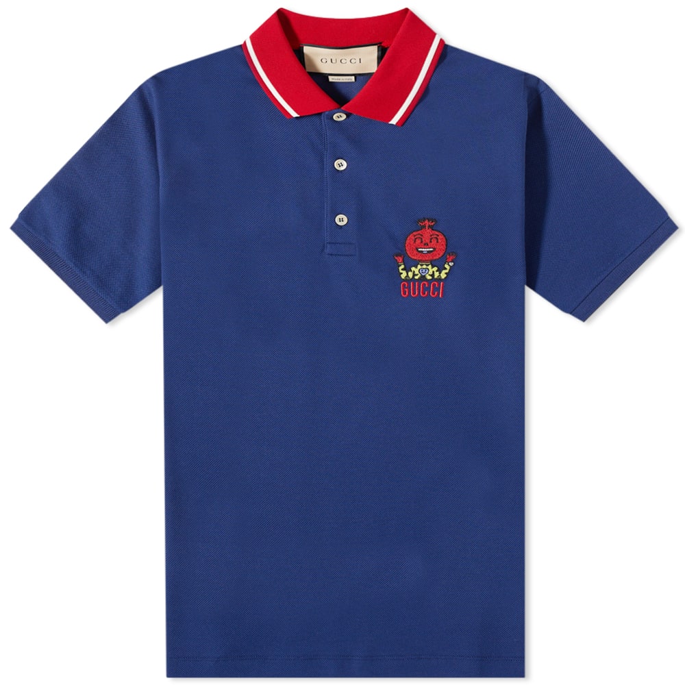 Polo tričko Gucci Pablo Delcielo Logo Polo Navy | 700272-XJEMS-4795, 0