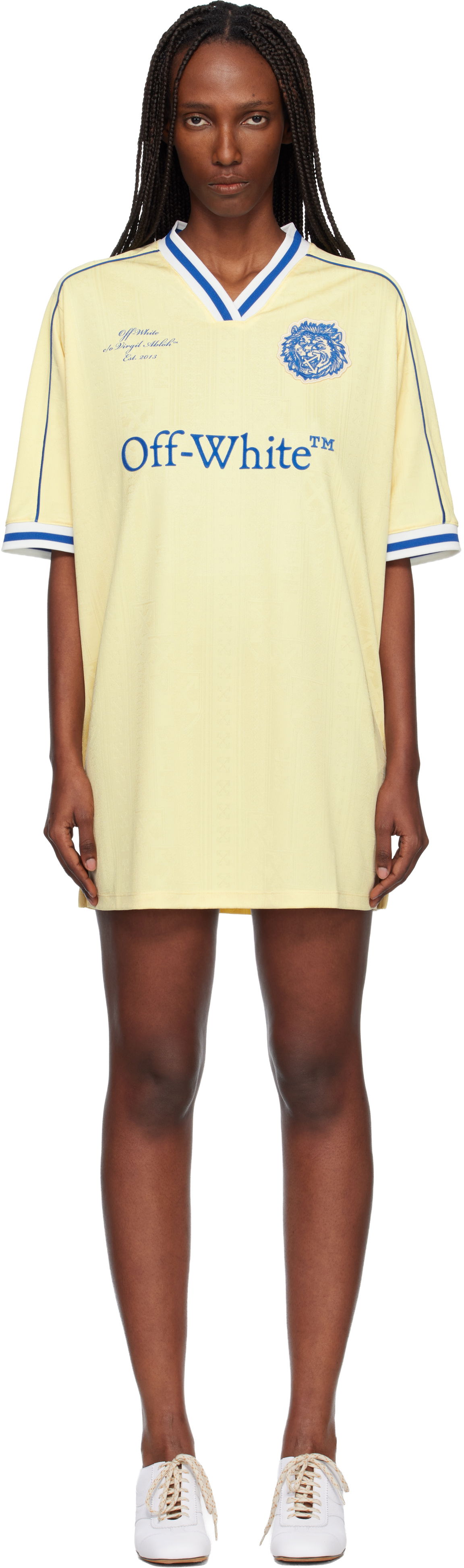 Šaty Off-White Off-White Soccer Minidress Žltá | OWDH008F25JER0021947, 0