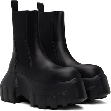 Tenisky a topánky Rick Owens Rick Owens Hollywood Beatle Mega Tractor Chelsea Boots Čierna | RU01E5860 LOO, 3