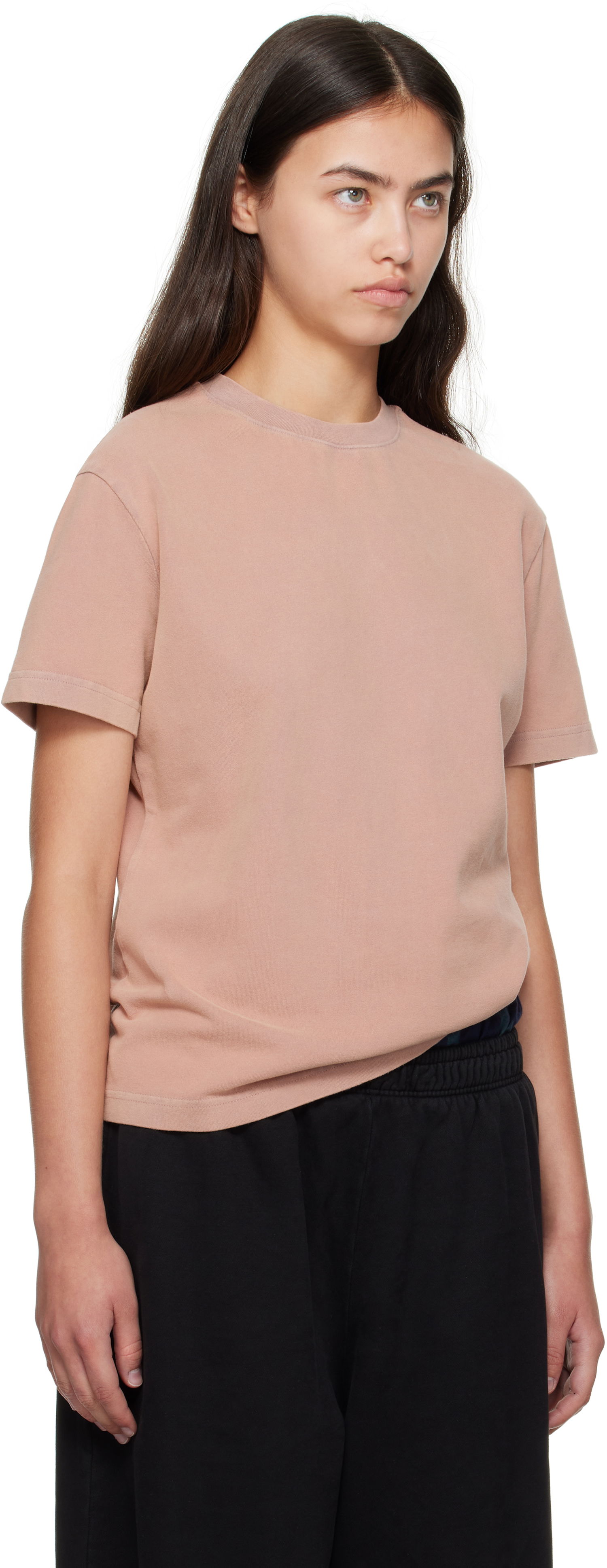 Tričko Acne Studios Acne Studios Cotton Crewneck T-Shirt Ružová | CL0352-, 1