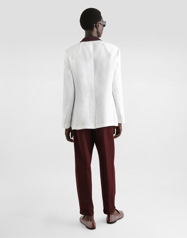 Bunda Dolce & Gabbana Dolce & Gabbana Double-breasted Linen Jacket Biela | G2QS7TFU4MCW0800, 2