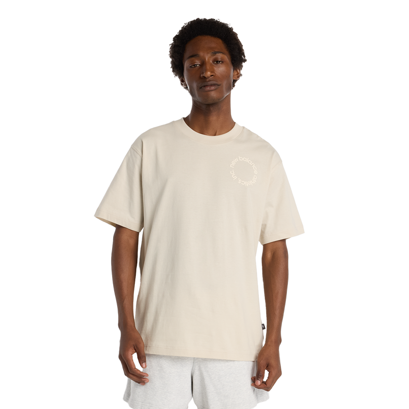 Tričko New Balance Circular Logo T-Shirt Béžová | MT53926-TWF