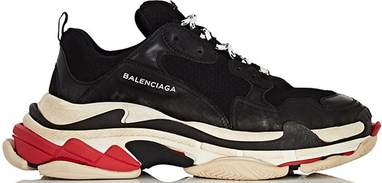 Tenisky a topánky Balenciaga Triple S Black White Red 2018 Reissue Čierna | 524037W09O11000, 0