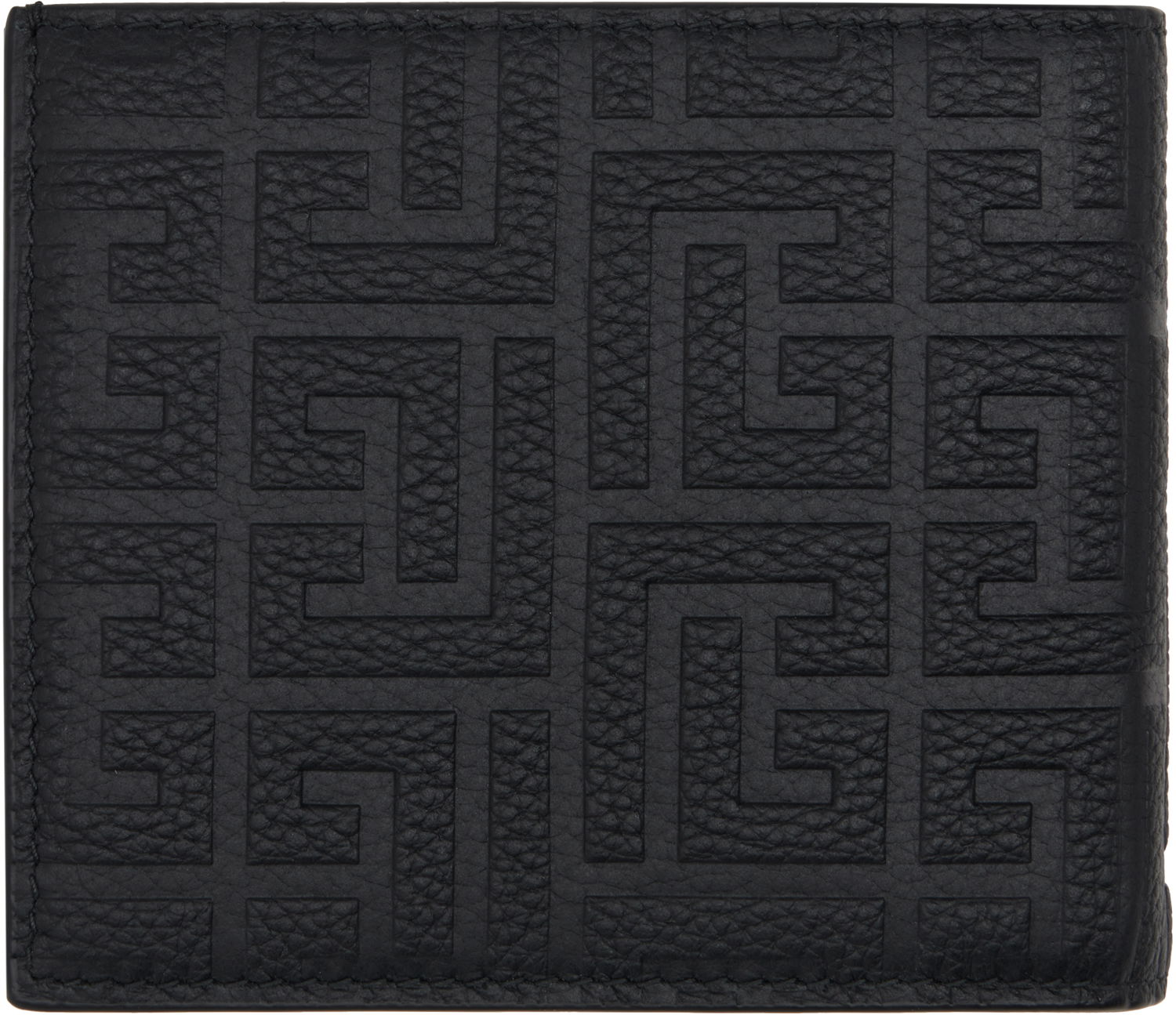 Peňaženka Balmain Embossed Leather Flap Wallet Čierna | DM1NM061LPSE, 1