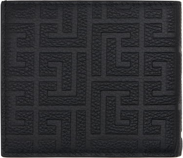 Peňaženka Balmain Embossed Leather Flap Wallet Čierna | DM1NM061LPSE, 1