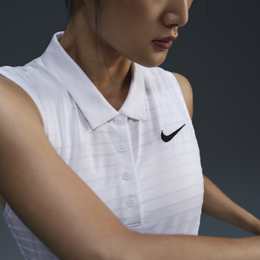 Polo tričko Nike Victory Dri-FIT Sleeveless Striped Golf Polo Biela | FQ1824-100, 4