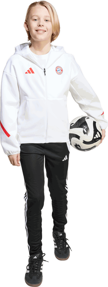 Mikina adidas Originals FC Bayern Munich Z.N.E. Anthem Full-Zip Hoodie Biela | jm9437, 5