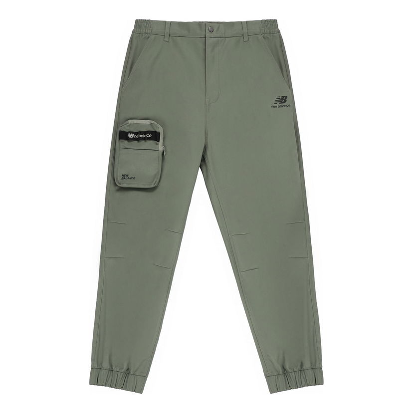 Cargo nohavice New Balance Cargo Joggers Zelené | AMP14334-OLG