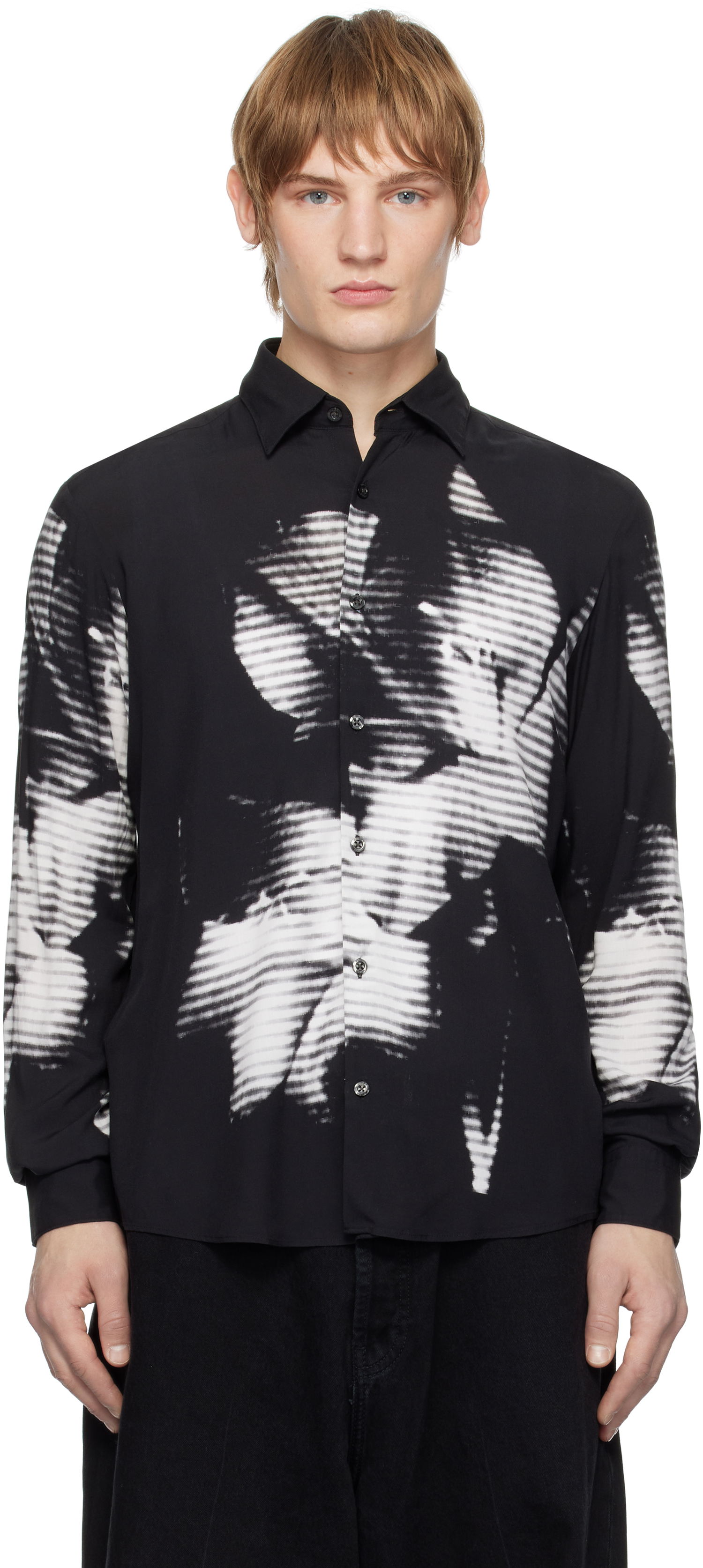 Košeľa BOSS Graphic Print Shirt Čierna | 50534295, 0