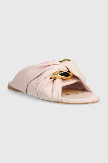 Tenisky a topánky JW Anderson Leather Flat Sandals With Knot Ružová | ANW42061A.327, 1